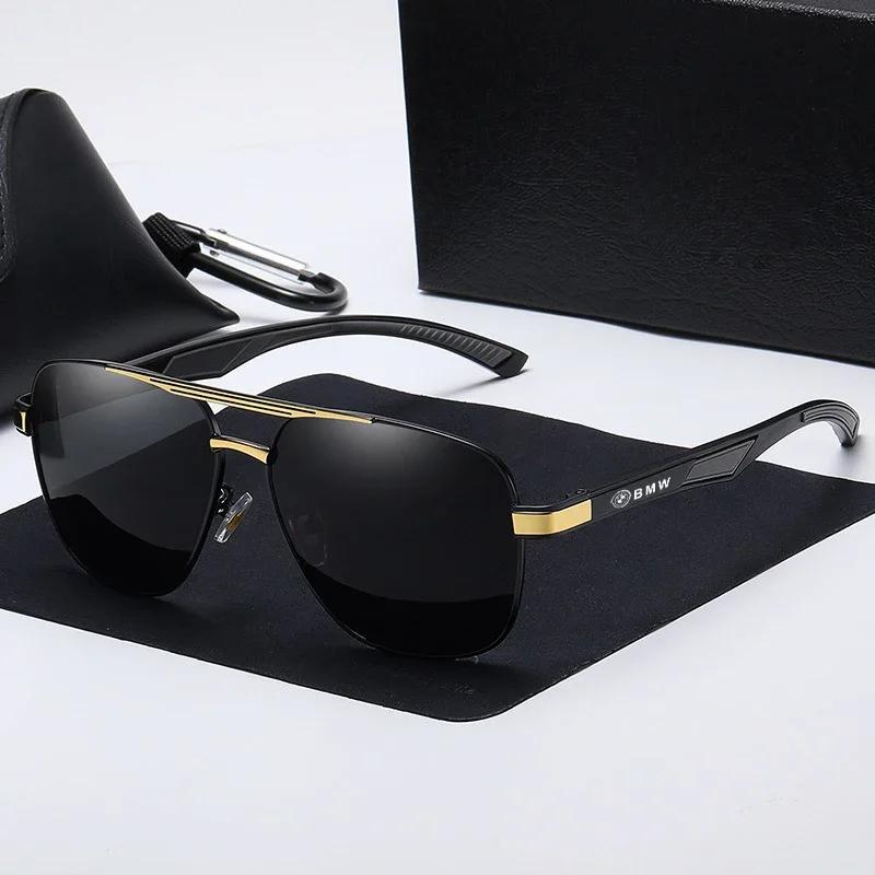 Car Sticker Hot 2025 For BMW 50th Emblem Goggles Polarized Pilot Sunglasses Men Women Driving Fishing Outdoor Sports Beach Sun G