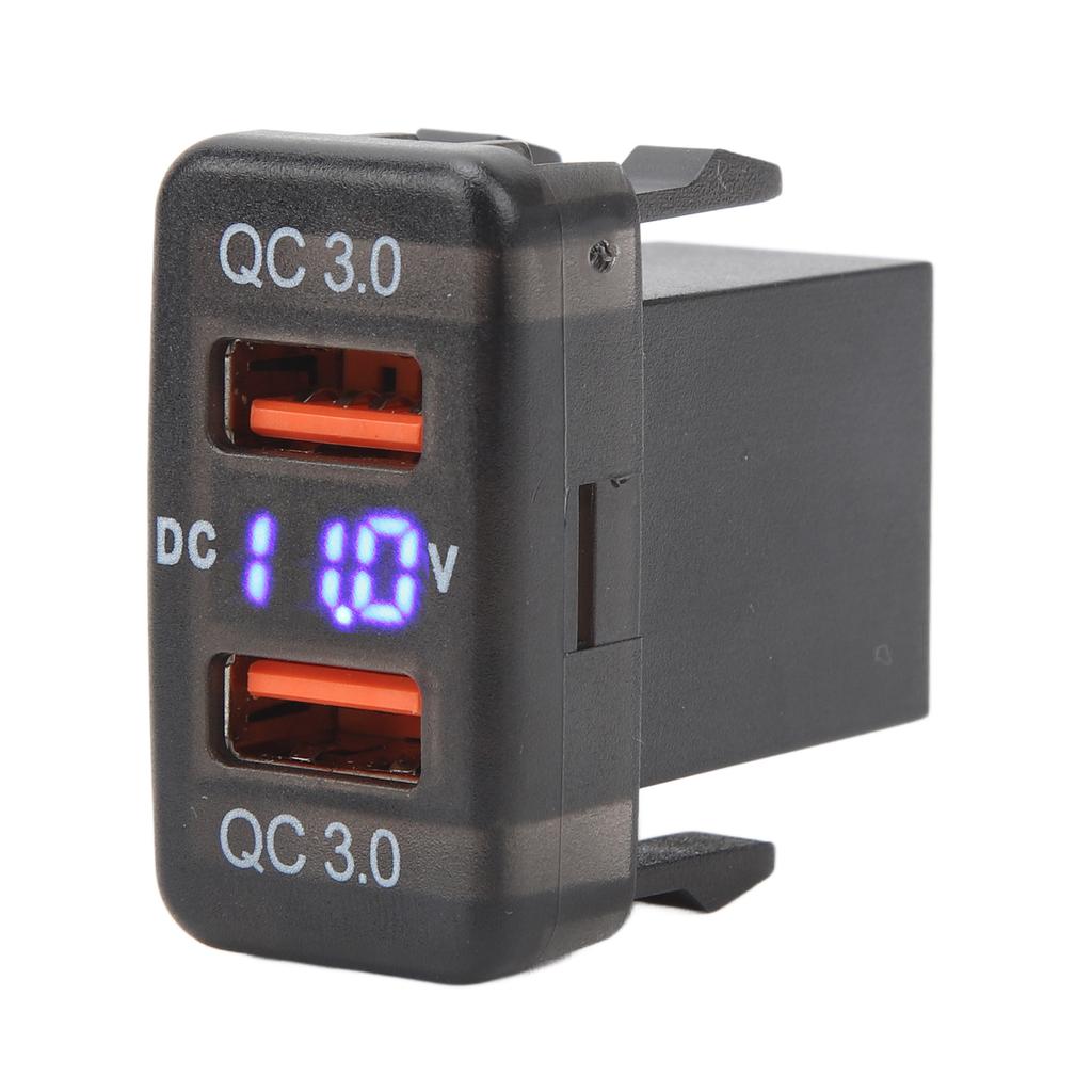 Dual USB Port  R Socket QC3.0 Fast   Charging Outlet Power Adapter for   Fortuner