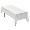 VEVOR White Tablecloths for Rectangle Tables, 10 Pack, 60 x 102 Inches, Reusable and Machine Washable Table Clothes