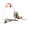 Characteristic Red Color Simulation Artificial Bird Decoration, 12pcs Quality Foam Fther Craft Clip Garden Home Wedding Window Ornament Prop, 100 Bran
