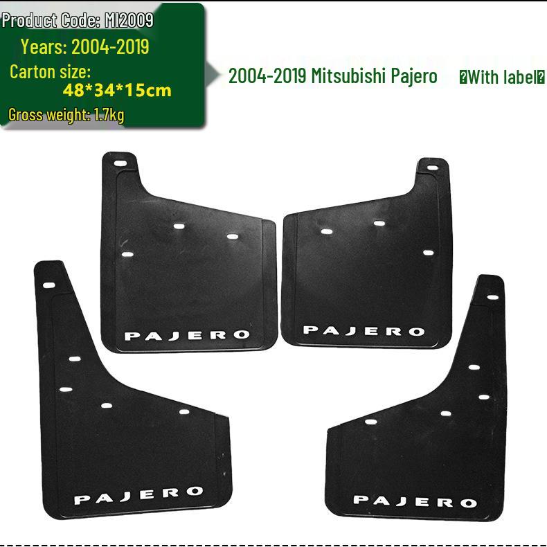 Kompatibel mit Reifen für 04-19 Pajero, 07 L200 und Schmutzfängern für 93 Lancer.