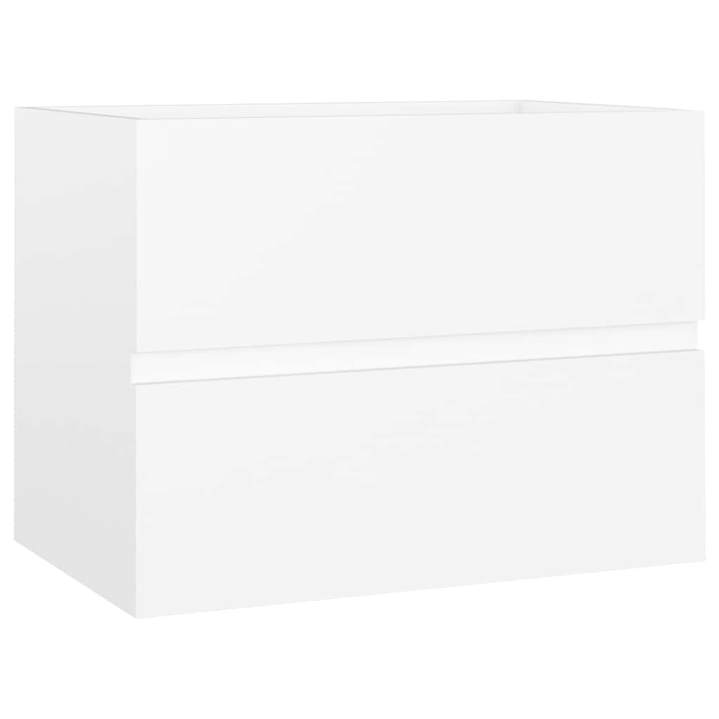 2-teiliges Badmöbel-Set, Badspiegel und Waschbeckenschrank-Kombination ohne Waschbecken