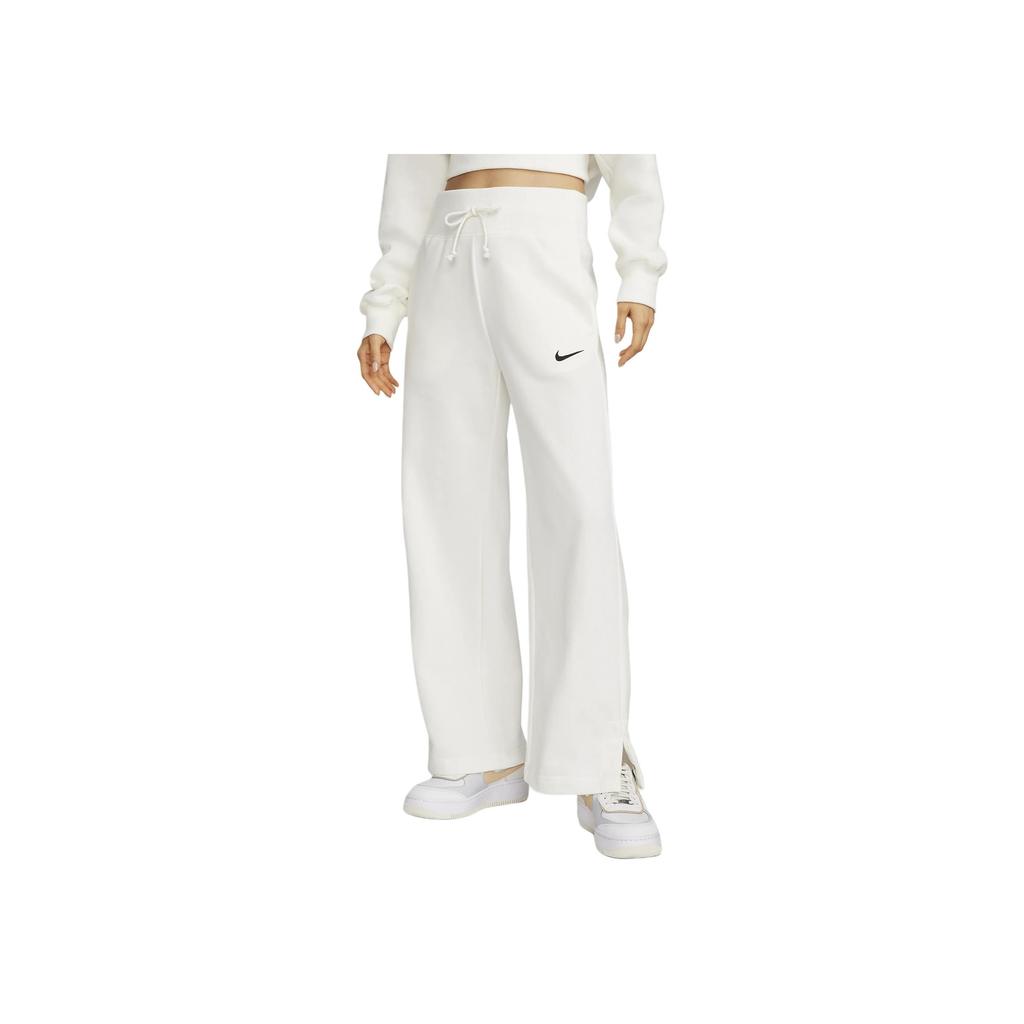 Nike Sportswear Phoenix Fleece Solid Color Drawstring Split Hem Casual Knit Joggers Women Joggers Sail FZ7208-133
