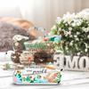 Heartfelt Acrylic Friendship Plaque - "Friendship" Engraved Inspirational Quote with Floral & Beach Scene Design - Perfect Keepsake Paperweight for B