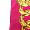 Used Chanel Coco Mark Logo Scarf Silk Pink 80cm Authentic 1195
