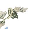 1 Pair Flower Embroidery Patches Butiful Flowers Pattern Embroidered Applique Iron On Patches for   Clothes