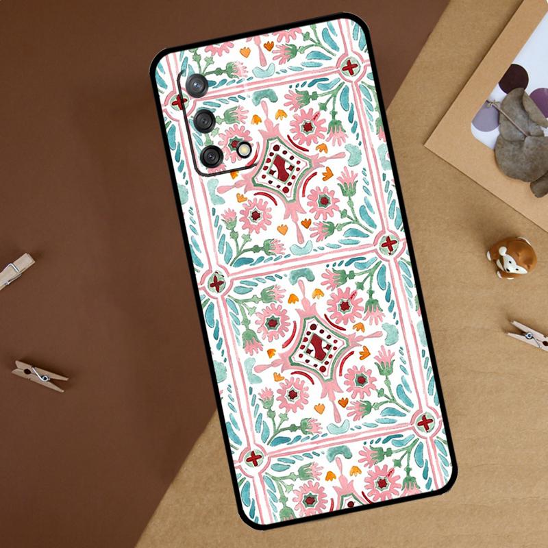 Moroccan Pattern For Oppo A16 A76 A96 A40 A60 A80 A74 A94 A54 A18 A38 A58 A78 A98 A15 A57S A17 A77 Phone Case