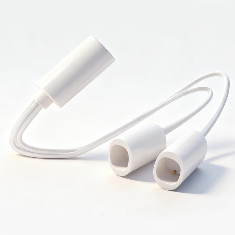 Flexible Split Chargers Cord With Magnetic Connectors For Intelligent Glasses 2 Eyewear 2Devices Charging At Once Power Cord