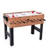 3 in 1 Sports Multigame Pool Billiards Slide Hockey and Foosball Game Table for Indoor Recreation Compact Design with Adjustabl