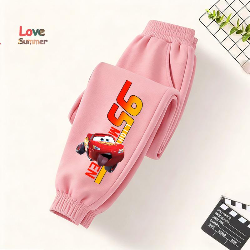 Boy's Pants Kids Trousers Cars Lightning McQueen Pants for Children Sweatpants Unisex Casual Spring Autumn Kids Clothes 4 To 14Years