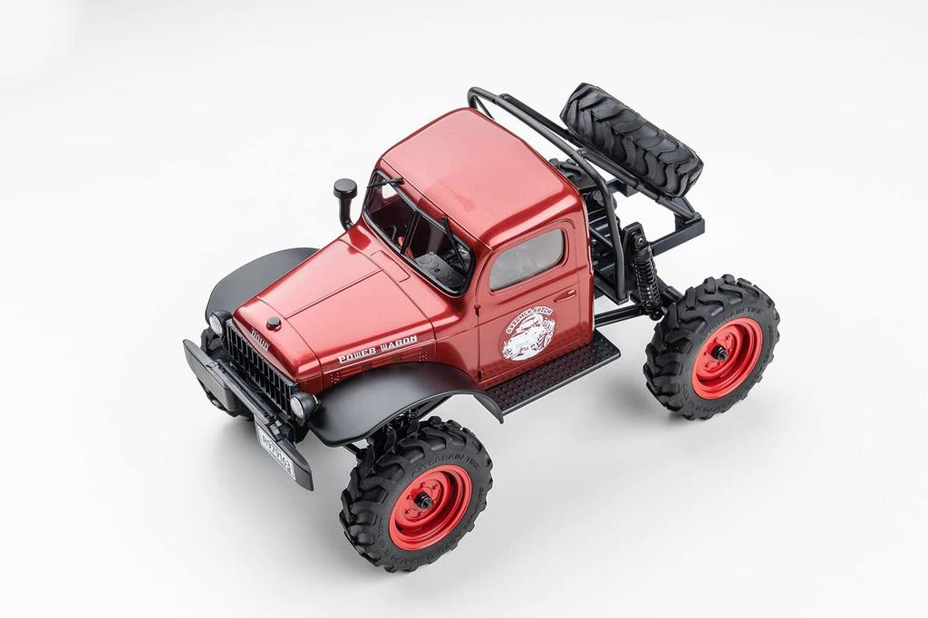 FMS Scale Realistic RC Finished Model Mud Racer 4x4 Power Wagon Red Electric Radio Control FMS12401RED 1/24