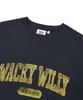 WACKY WILLY Arch Typography Short Sleeve T-Shirt Navy