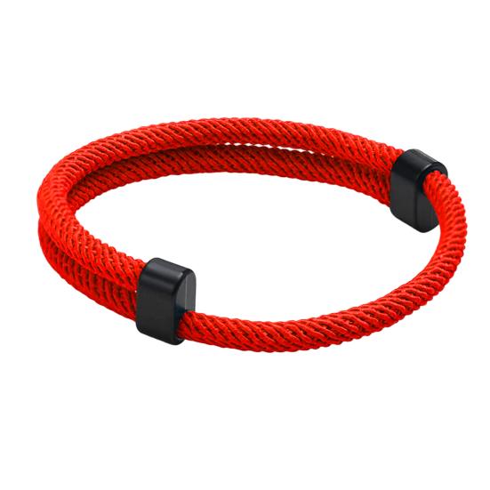 Herren Seilarmband Verstellbares Geflochtenes Seilarmband Lässiges Einfarbiges Schnurarmband Freundschaftsarmband Geschenk für Freund Bruder