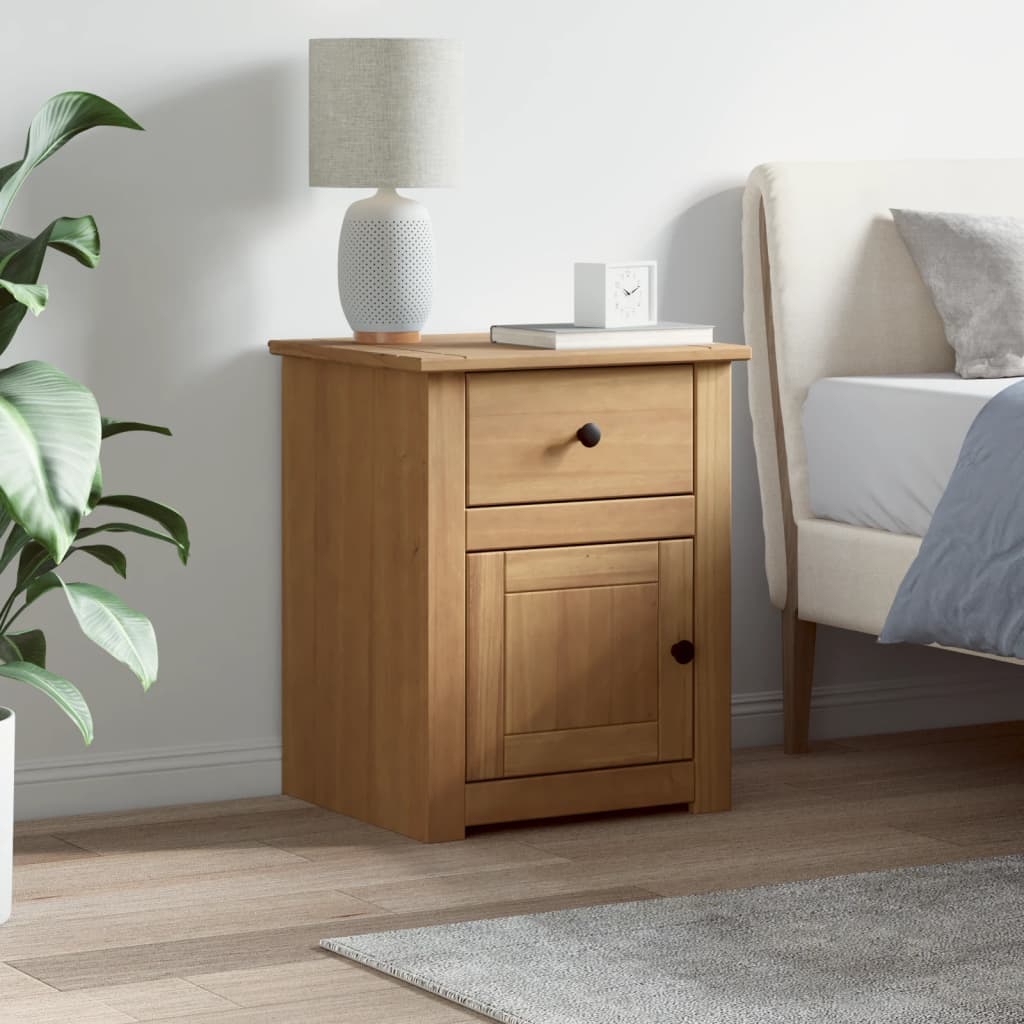 Vidaxl Szafka Nocna Panama, 46X40X57 Cm, Lite Drewno Sosnowe