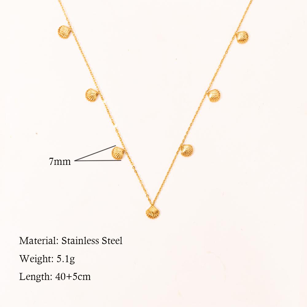 Summer Gold Stainless Steel Shell Starfish Crab Drop Earrings For Women Beach Ocean Hoop Drop Stud