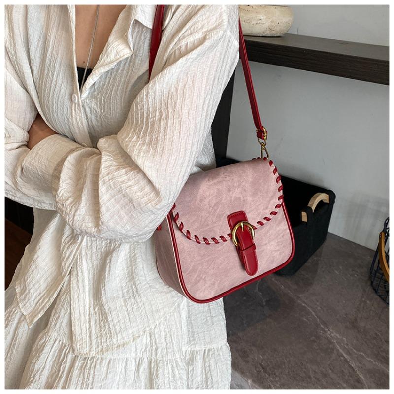 Textured matte bag women's bag winter new high-end sense versatile commuter fashion niche shoulder messenger bag