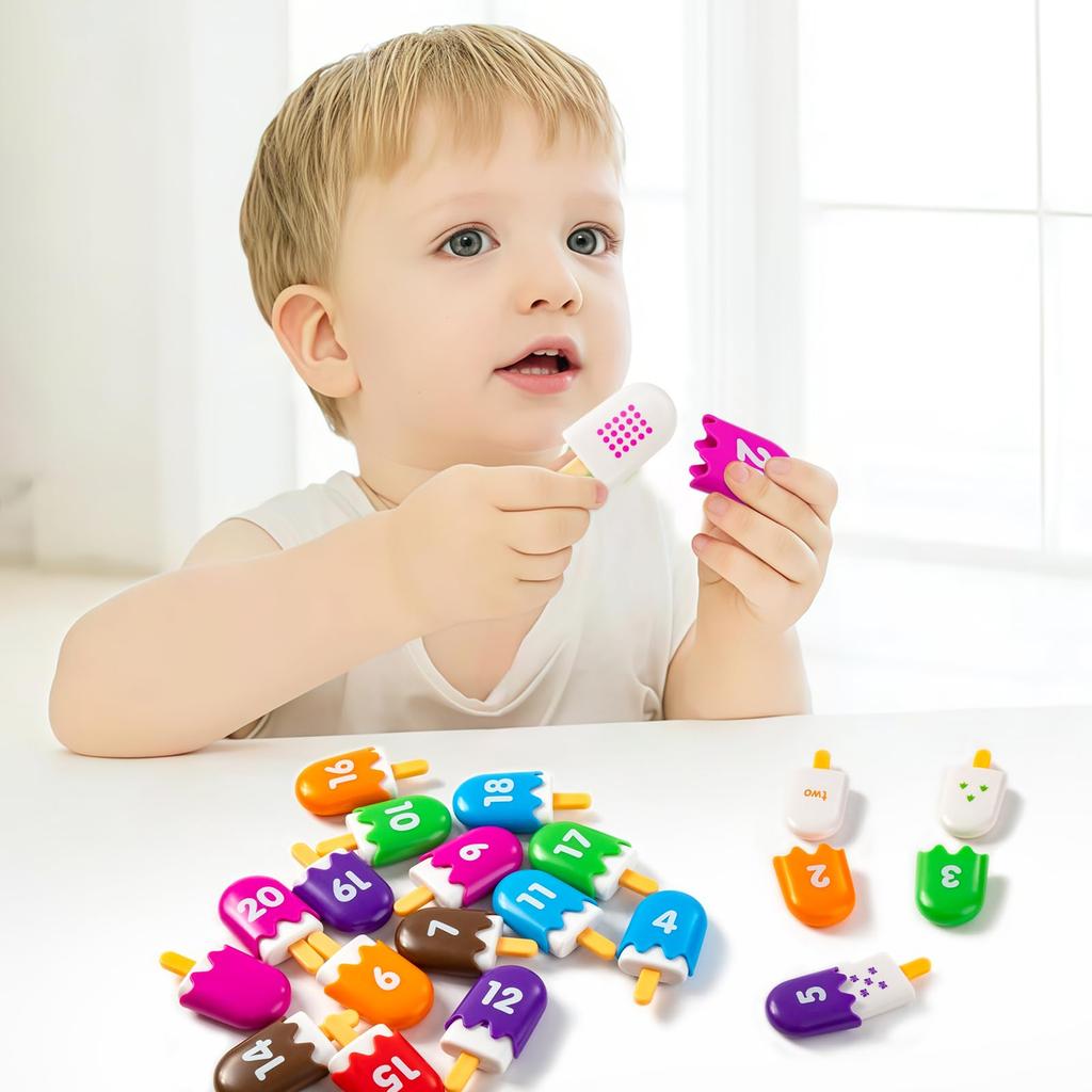Odoorgames ABC Ice Pops - Alphabet Toy, Early Childhood Education Toy for Classrooms - Fun and Engaging Matching Game