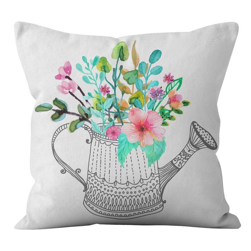 New Digital Printing Spring Theme Pillow Cover Home Sofa Pillow Cushion Cover