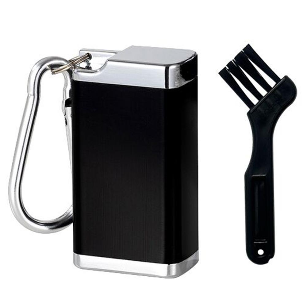 Mini Portable Ashtray Aluminum Alloy Outdoor Cigarette Holder Rotating Lid Cigarette Ashtray Fireproof for Outdoor Travel