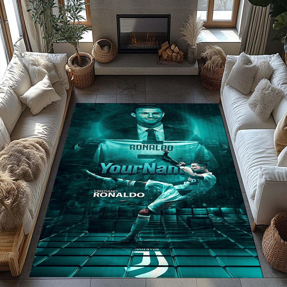 Juventus Personalized Name Area Rug Suitable for Entryway Playrooms Living Rooms Bedrooms Antislip Carpet Anime Office Decor Best for Christmas