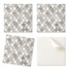Self-Adhesive Vinyl Tiles Perfect for Modern Interiors Mosaic Pattern with Shapes 4x50x50 Cm