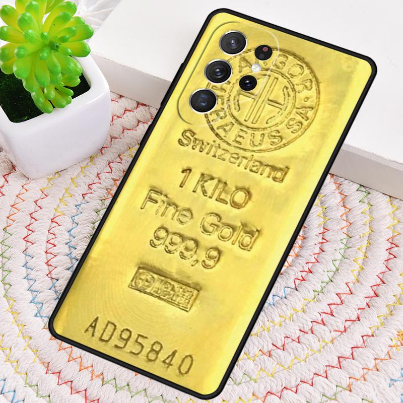 Switzerland Fine Gold TPU Phone Case For Samsung Galaxy note 10 pro S26 S25 S24 S23 S22 Ultra Plus S21 FE S20 Shockproof Cover