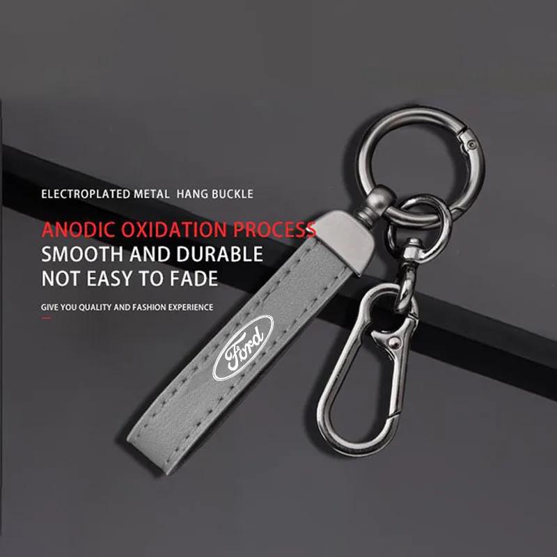 Car Sticker Ford New 2025 Hot Car Keychain Luxury Key Ring Holder Car Key Buckle Jewelry Gift For Ford Focus Mondeo Mk4 Mk5 Rang