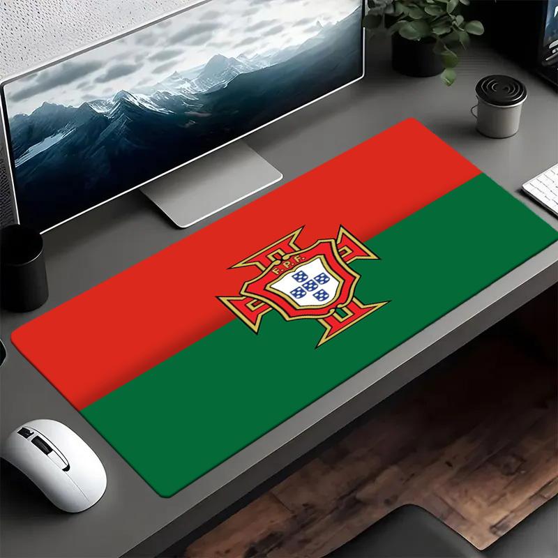 Portugal Football Crest Mouse Pad Mouse Pad, Gaming Mouse Pad, Keyboard Pad, Desk Decor for Computer Notebook Fan Gift Birthday Gift
