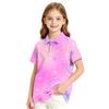 Girls' School Uniform Polka Dot T-Shirt - Versatile Casual Formal Top for Back to School Everyday Wear
