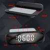 Supporto per caricabatterie wireless per sveglia con display digitale a LED per la temperatura, orologio da tavolo, stazione di ricarica wireless per telefono cellulare