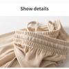 Summer Ladies Ice Silk Light Wide Leg Trousers Girl Solid Color High Waist Loose All-match Straight Casual Pants