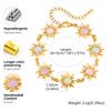 Distinctive Bohemia Stainless Steel Colorful Sun Charm Bracelets Waterproof Gold Plated Fashion Summer Jewelry for Women
