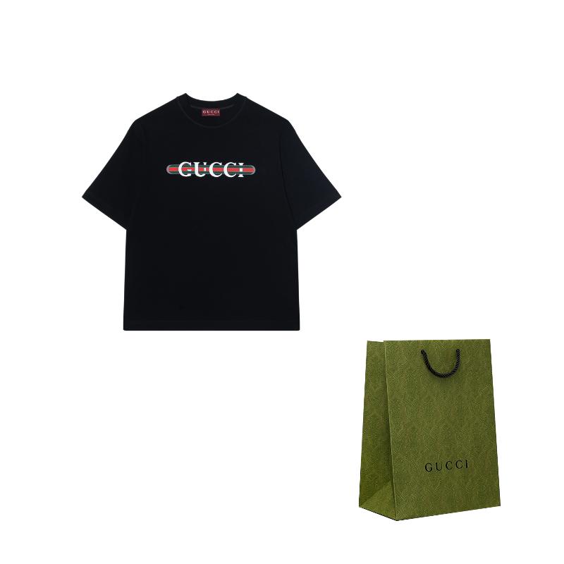 Gucci Logo Printed Jersey T Shirt 784361-XJGTE-1152