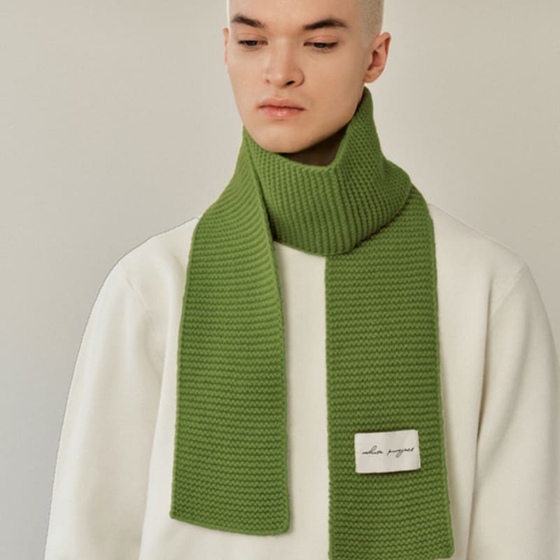 White Project LYRA LAMBS WOOL 100 MUFFLER [4COLOR]