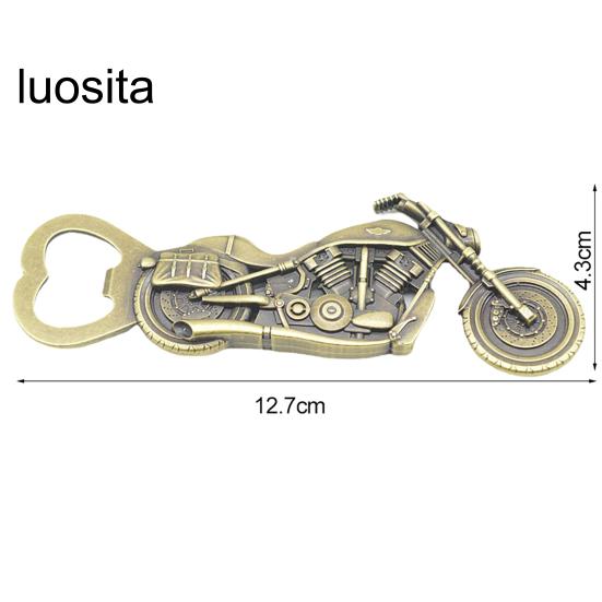 Kreative Nachahmung Retro Motorrad Flaschenöffner, Zinklegierung Bieröffner Geburtstag Weihnachten Festival Geschenk