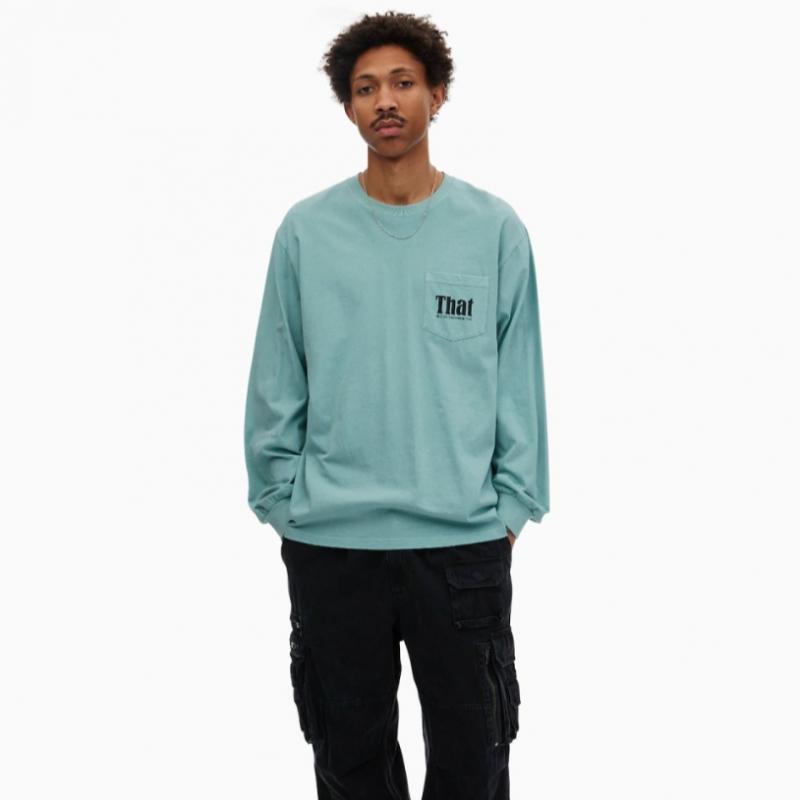 ThiSiSneverThat That Pocket L S Tee Light teaL