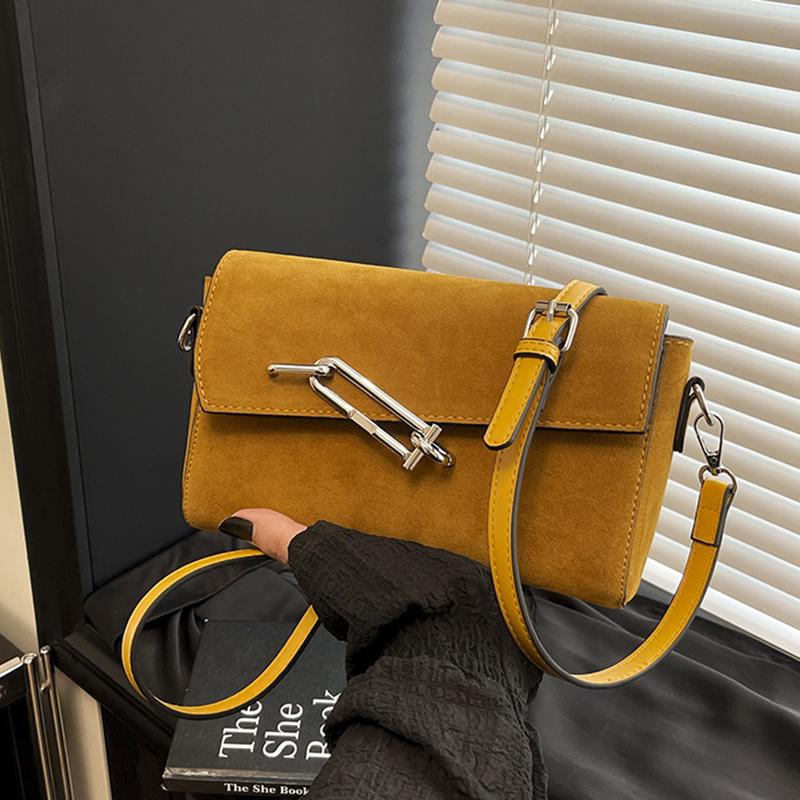 

Повседневная сумка-кроссбоди для поездок на работу, большая вместимость, минималистичный кожаный кошелек, женская модная маленькая сумка через плечо 22x6x14cm жёлтый
