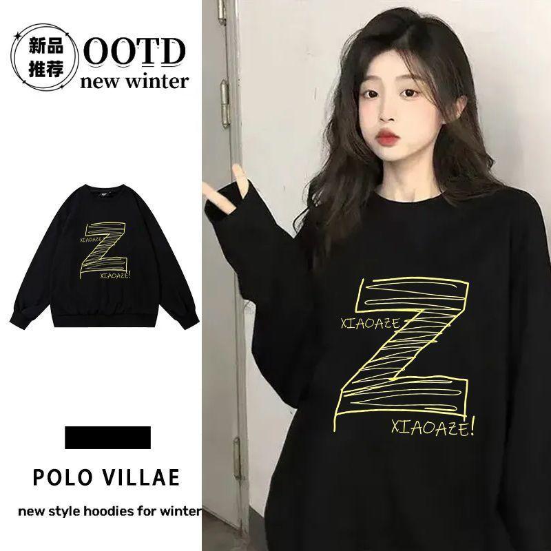 Cotton Long Sleeve T Shirt Men Women Oversize Couple Casual Tee Fall