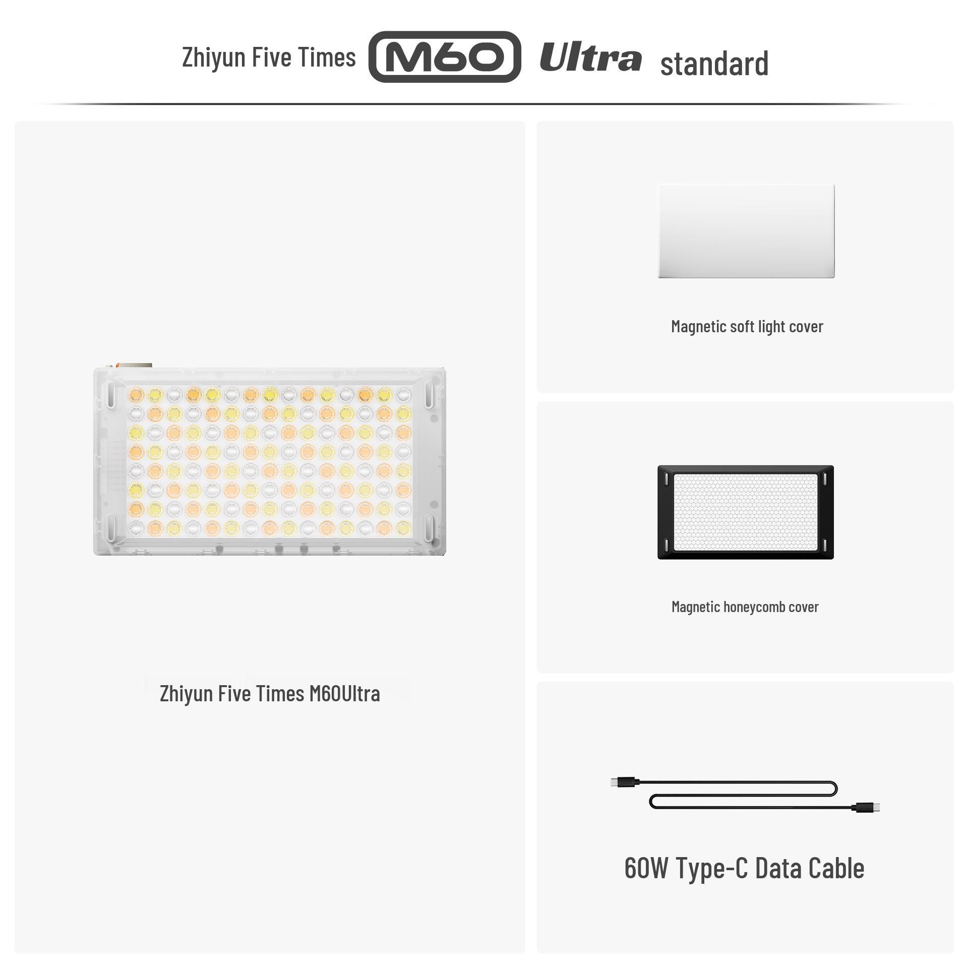 

Zhiyun M60Ultra Portable LED Fill Light for Portrait Photography