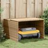 Robot Grasmaaier Garage Beige 86 x 90 x 52 57 cm Poly Rotan