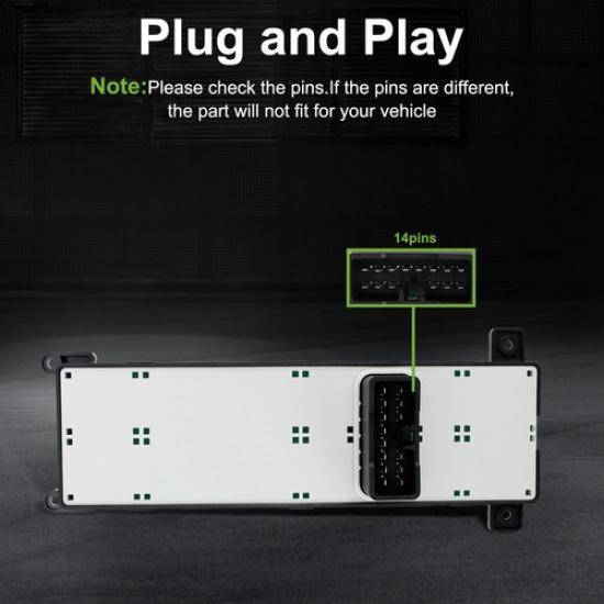 Master Power Window Door Control Switch for 2009-2010 Hyundai Sonata Driver Side