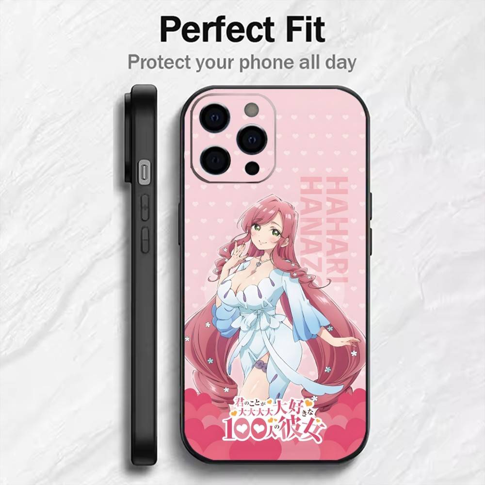

100GF REALLY Love You Anime Phone Case For iPhone17,16,15,14,13,12 Plus,Max Soft Silicone Black Cover iPhone15promax