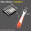Magnetic Pentagonal Screwdriver Bit Set With Hole 1/4" Hex S2 Steel 50mm Security Torx Drill Bits Ratchet Wrench Hand Tools