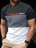 Letter 3D Printed Men T-shirt Summer Outdoor Casual Sports Quick Drying Short Sleeve Top Plus Size Men Clothing