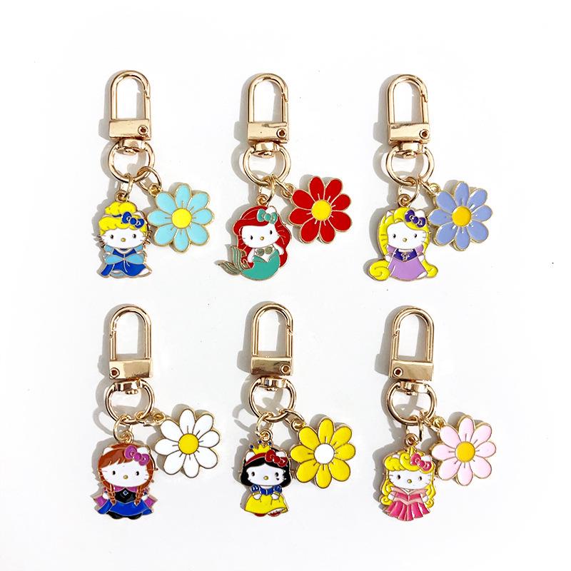 Hello Kitty Mermaid Keychain Cat Backpack Charm Pendant - Cute Student Accessory and Small Gift