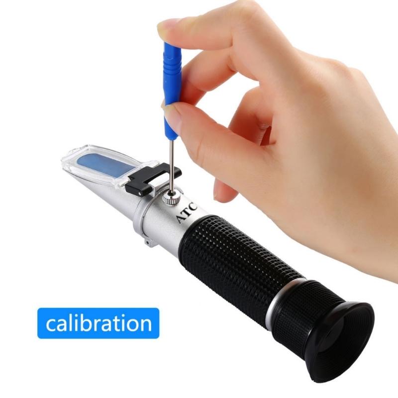 Handheld Refractometer For Sugar Content Measurement 0-32% With ATC Professional Tool For Food Industry & Manufacturing