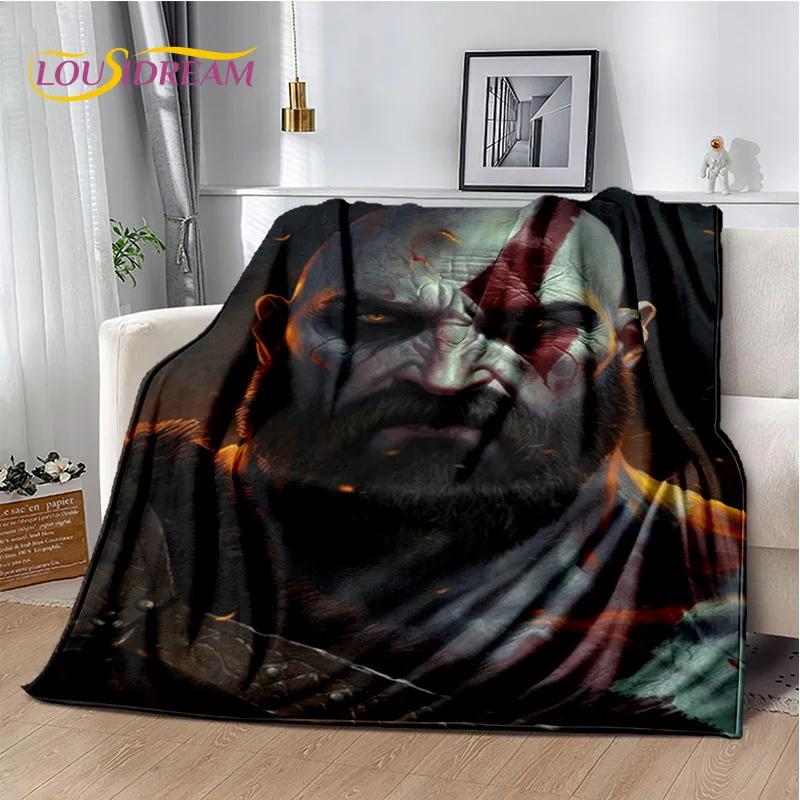 29 Style Kratos God of War Games Cartoon Blanket,Soft Throw Blanket for Home Bedroom Bed Sofa Picnic Travel Office Cover Gifts