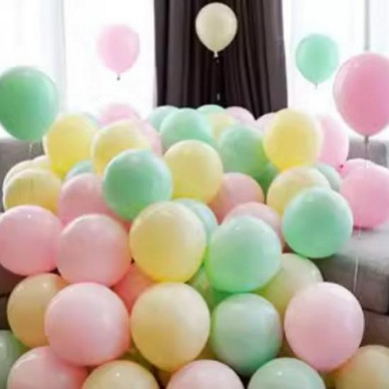 Macaron Colorful Mix Dopamine Thickened Balloons for Children's First Birthday Decoration