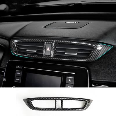 For Honda CRV CR-V 2017 2018  ABS Wood Grain Car Centre Console Air Vent Outlet Cover Trim AC Frame Styling