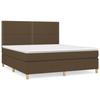 3142276 vidaXL Divan Bed with Mattress Dark Brown 180x200 Cm